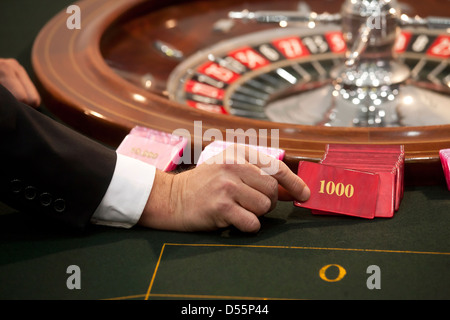 Düsseldorf, Roulette auf der Show-ima Stockfoto