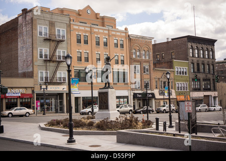 Die Innenstadt von Yonkers im Westchester County im Staat New York Stockfoto