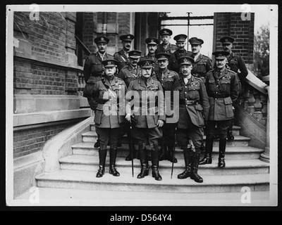 Field Marshall Sir Douglas Haig mit Heerführer in Frankreich Stockfoto