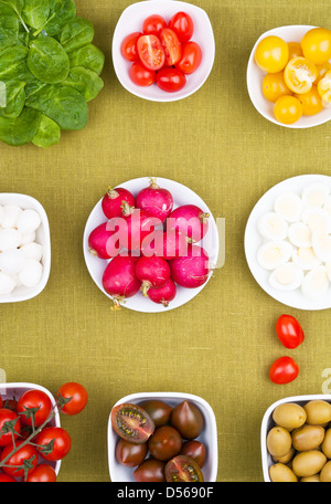 Frühjahr Salat Stockfoto