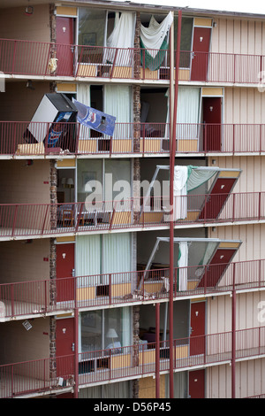 Branson Missouri zerstörerische Tornado Nachwirkungen, USA. Stockfoto