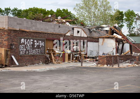 Branson Missouri zerstörerische Tornado Nachwirkungen, USA. Stockfoto