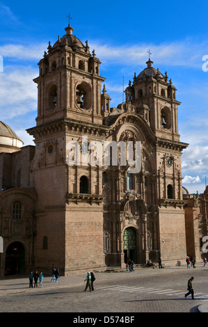 Den wichtigsten Platz von Cuzco, Peru, Ausgangspunkt für Ausflüge nach Machu Picchu Stockfoto