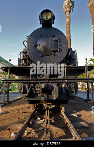 Dampfzug in der Nähe Zollamt in Arica, Chile, Südamerika Stockfoto