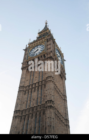 Elizabeth Turms am Palace of Westminster mit Big Ben-Glocke. Auch bekannt als Turm The Clock Tower und St Stephen (fälschlicherweise) Stockfoto