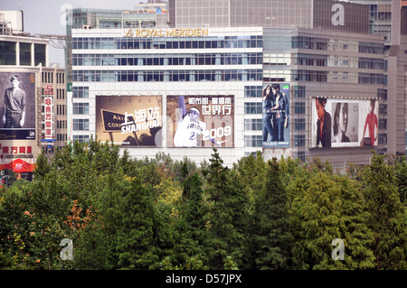 Le Royal Meriden Hotel am Platz des Volkes - Shanghai, China Stockfoto