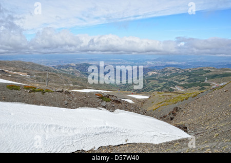 Gletscher auf der Frühling in der Sierra Nevada Stockfoto