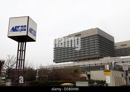 Gesamtansicht der Allgemeines Krankenhaus der Stadt Wien Krankenhaus (AKH) wo George Michael derzeit behandelt wird. Wien, Stockfoto