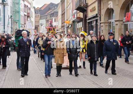 Streetparade - Heidelberg-Altstadt, Altstadt, Baden-Württemberg, Süddeutschland Stockfoto