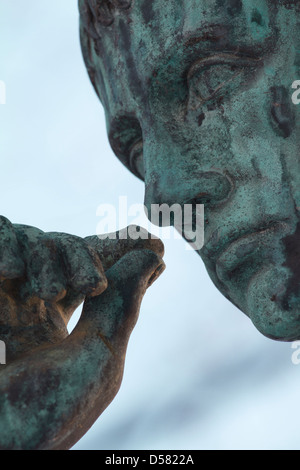 Close-up-Aufnahme einer Statue Stockfoto