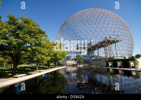 Montreal Biosphäre aus der World Expo 1967 auf Saint Helens Insel (Île Sainte-Hélène), Montreal Stockfoto