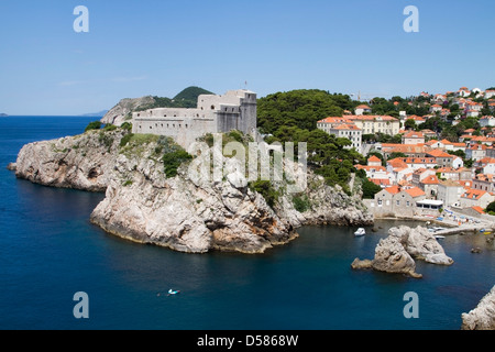 St Lawrence Festung in der Nähe der Altstadt von Dubrovnik, Kroatien Stockfoto