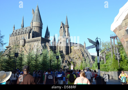 Hogwarts Castle, In der Zauberwelt von Harry Potter, Insel der Abenteuer, Universal Orlando Resort, Orlando, Florida, USA Stockfoto