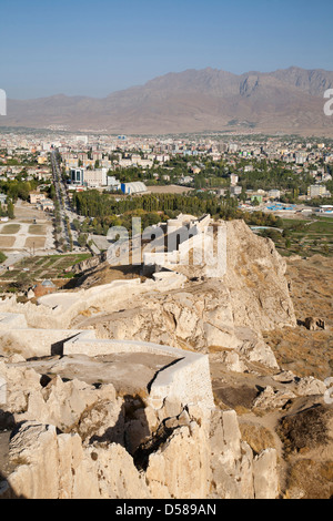 Blick von der Burg von van, Stadt van, van-See, Süd-Ost-Anatolien, Türkei, Asien Stockfoto