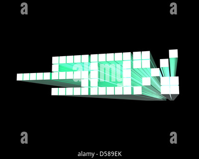 3D gerenderten Bild mit Text -50 % Stockfoto