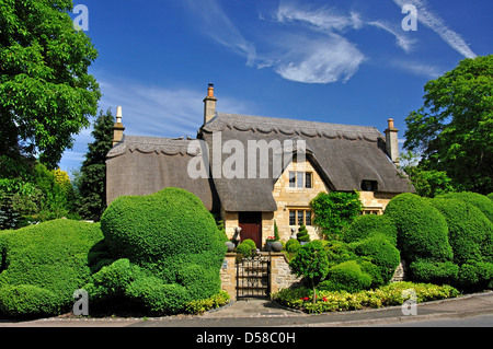 Reetdachhaus, Chipping Campden, Cotswolds, Gloucestershire, England, Vereinigtes Königreich Stockfoto