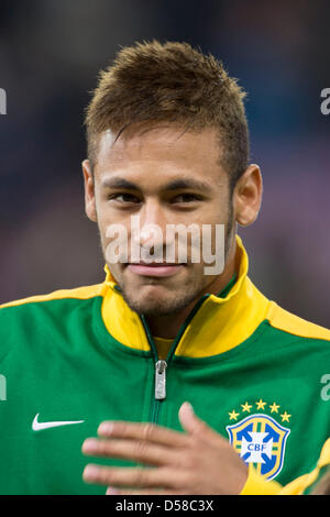 Neymar (BRA), 21. März 2013 - Fußball / Fußball: internationale Freundschaftsspiele match zwischen Italien 2-2 Brasilien im Stade de Genève in Carouge, Schweiz. (Foto von Maurizio Borsari/AFLO) Stockfoto