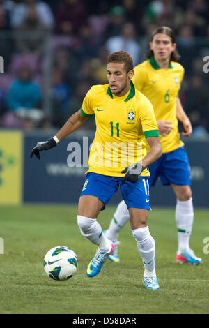 Neymar (BRA), 21. März 2013 - Fußball / Fußball: internationale Freundschaftsspiele match zwischen Italien 2-2 Brasilien im Stade de Genève in Carouge, Schweiz. (Foto von Maurizio Borsari/AFLO) Stockfoto