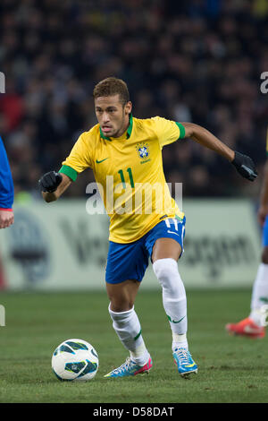 Neymar (BRA), 21. März 2013 - Fußball / Fußball: internationale Freundschaftsspiele match zwischen Italien 2-2 Brasilien im Stade de Genève in Carouge, Schweiz. (Foto von Maurizio Borsari/AFLO) Stockfoto