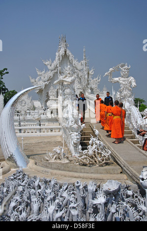 Wat Rong Khun Tempel, Chiang Rai, Provinz Chiang Rai, Thailand Stockfoto