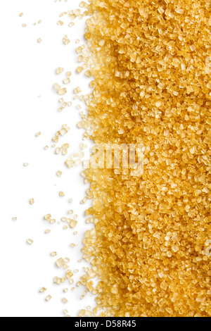 die Textur von braunem Zucker Stockfoto