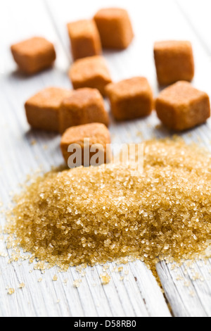 Haufen von den braunen Zucker Stockfoto