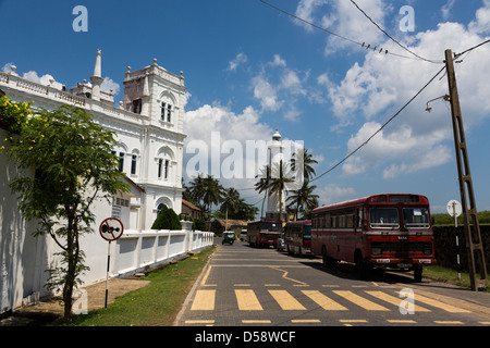 Meeran Jumma Moschee in Galle Fort, Sri Lanka ist die älteste europäische Siedlung in Asien. Stockfoto