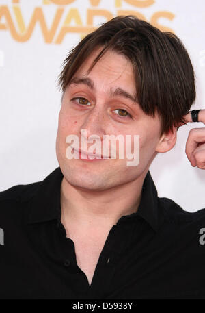 Schauspieler Kieran Culkin kommt für die MTV Movie Awards 2010 im Gibson Amphitheater in Universal Studien in Universal City, Kalifornien, USA, 6. Juni 2010. Die Filme werden von Produzenten und Führungskräfte aus MTV ernannt und die Gewinner werden online von der Öffentlichkeit gewählt. Foto: Hubert Boesl Stockfoto