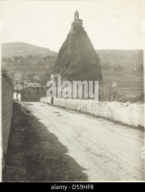 Le Puy. Kirche Saint Michel d ' Aiguilhe Stockfoto