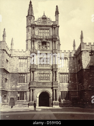 Oxford University Press; Brasenose College, Eingang Stockfoto