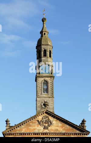 St Andrew's in the Square, Glasgow, Detail des Kirchteigs auf der restaurierten Kirche aus dem 18th. Jahrhundert in der Merchant City Gegend, Schottland, Großbritannien Stockfoto