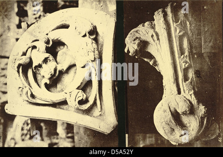 Königliche Architekturmuseum. Gips Abgüsse (Zwickel) aus die Kathedrale von Salisbury Stockfoto