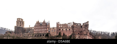 Heidelberger Schloss panorama Stockfoto