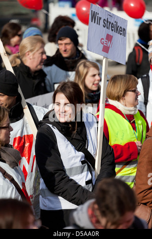 Berlin, Deutschland, Demonstration und Warnung Streik der Lehrer und Erzieher in Berlin Stockfoto