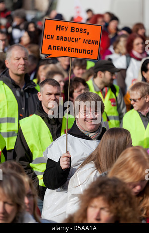 Berlin, Deutschland, Demonstration und Warnung Streik der Lehrer und Erzieher in Berlin Stockfoto