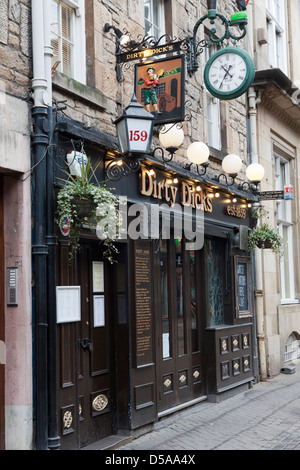 Dirty Dick's Pub auf Rose Street-Edinburgh Stockfoto