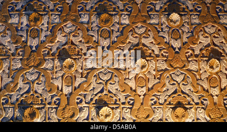 DDie Alcazar, maurischen Palast, Reales Alcazares, islamische Kunst Verputz, Sevilla, Spanien Stockfoto