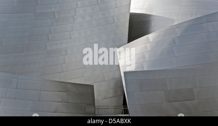 Detail des Architekten Frank Gehry entworfen, Walt Disney Concert Hall, Los Angeles, Kalifornien. Stockfoto