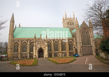 Kathedrale von Great Yarmouth. Das Münster St. Nikolaus die größte Pfarrkirche in England Stockfoto