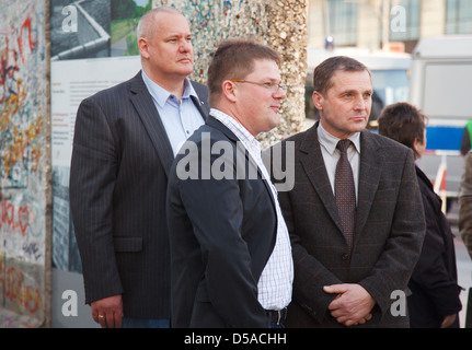 Berlin, Deutschland, links, Holger Apfel und Udo Pastörs, beide NPD Stockfoto