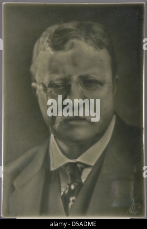 Theodore Roosevelt Keramik Portrait Fliese, 1916 Stockfoto