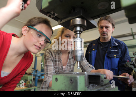 Flensburg, Deutschland, Girls' Day und Boysday in der IHK Flensburg Stockfoto