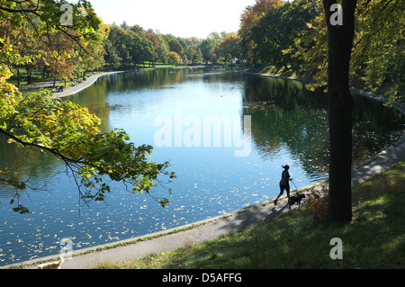 La Fontaine Park befindet sich in der Hochebene von Montreal, Quebec. Lee Brown/die kanadische Pressebilder Stockfoto