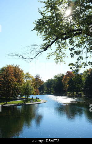 La Fontaine Park befindet sich in der Hochebene von Montreal, Quebec. Lee Brown/die kanadische Pressebilder Stockfoto