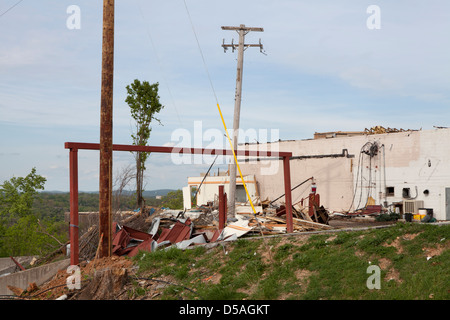 Branson Missouri zerstörerische Tornado Nachwirkungen, USA. Stockfoto