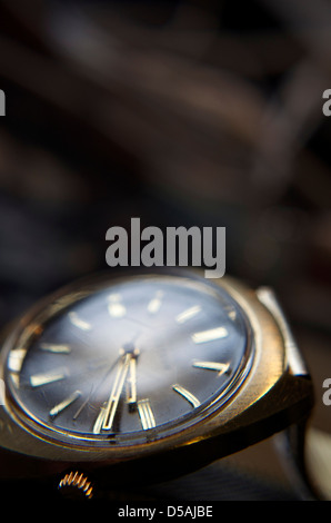 Dies ist eine Bulova Accutron aus Mitte der 70er Jahre. Stockfoto