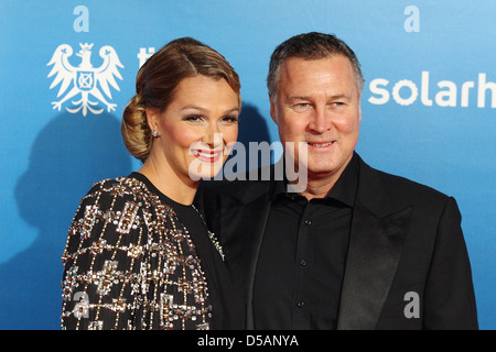 Berlin, Deutschland, Franziska van Almsick mit Lebensgefaehrte Juergen B. Harder Stockfoto