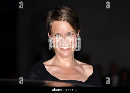 Prinzessin Mathilde von Belgien besuchen die Queen Elisabeth Music Competition 2010 anlässlich der belgischen Nationalfeiertag am Palais des Beaux-Arts in Brüssel, 20. Juli 2010. Foto: Patrick van Katwijk Stockfoto