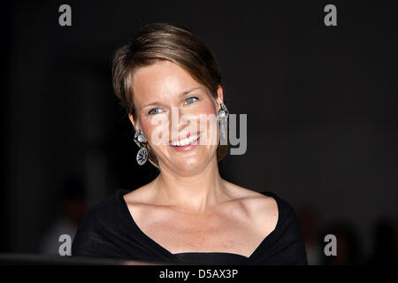 Prinzessin Mathilde von Belgien besuchen die Queen Elisabeth Music Competition 2010 anlässlich der belgischen Nationalfeiertag am Palais des Beaux-Arts in Brüssel, 20. Juli 2010. Foto: Patrick van Katwijk Stockfoto