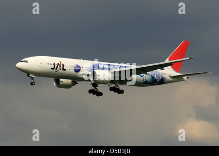 JAPAN AIRLINES JAL BOEING 777 ONEWORLD ALLIANZ Stockfoto